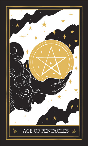 ace of pentangles tarot card image of ace of pentangles tarot card